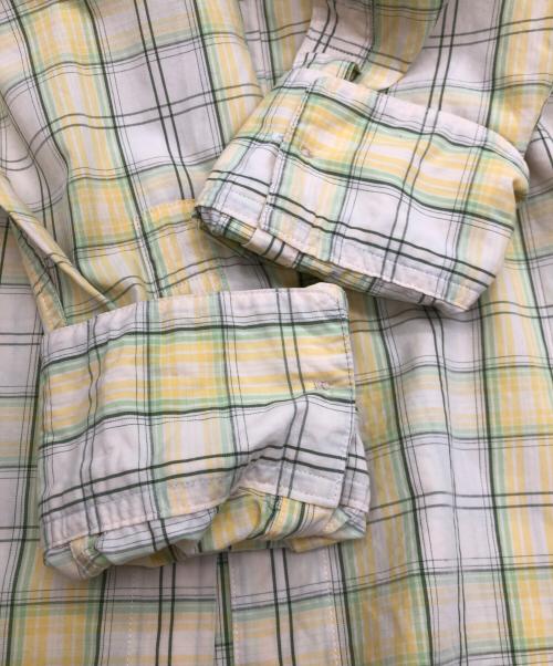 PAPAS（パパス）PAPAS (パパス) チェックシャツ イエロー サイズ:SIZE Mの古着・服飾アイテム