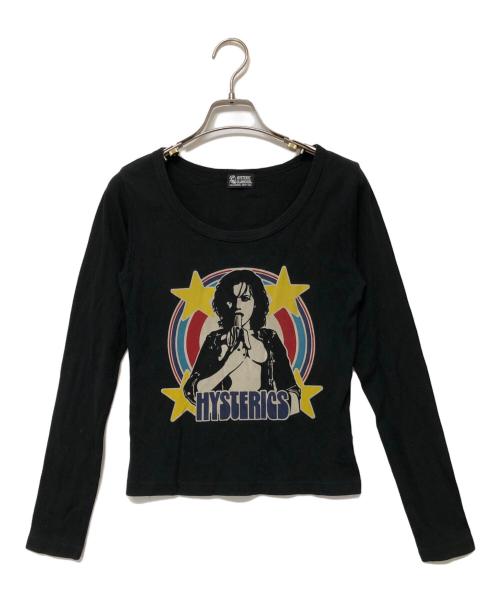 Hysteric Glamour（ヒステリックグラマー）Hysteric Glamour (ヒステリックグラマー) 長袖カットソー ブラック×マルチカラー サイズ:Freeの古着・服飾アイテム