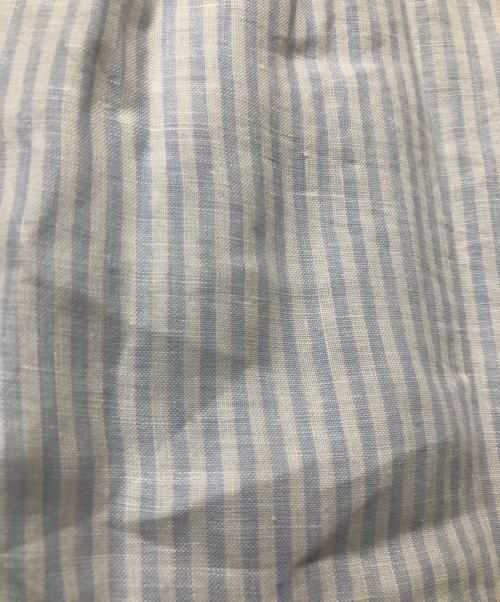 GALERIE VIE（ギャルリーヴィー）GALERIE VIE (ギャルリーヴィー) リネンスタンドカラーシャツ ブルー×ホワイト サイズ:36の古着・服飾アイテム