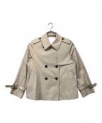 23区ニジュウサンク）の古着「ショートトレンチコート」｜ベージュ