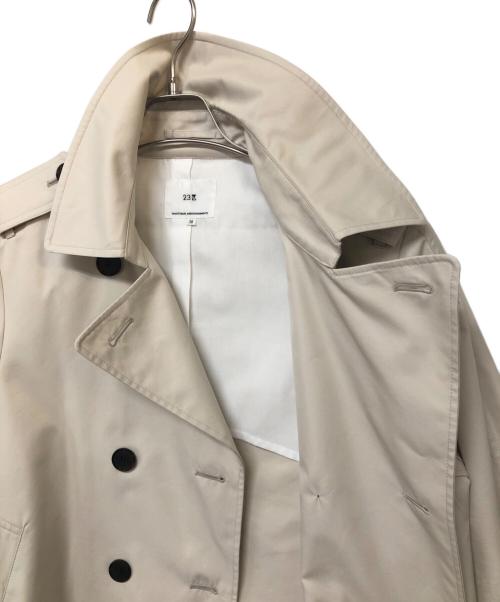 23区（ニジュウサンク）23区 (ニジュウサンク) ショートトレンチコート ベージュ サイズ:38の古着・服飾アイテム