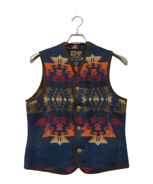 freewheelers（フリーホイーラーズ）FREEWHEELERS (フリーホイーラーズ) サドルロックベスト ネイビー サイズ:SIZE 36の古着・服飾アイテム