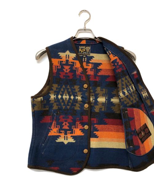 freewheelers（フリーホイーラーズ）FREEWHEELERS (フリーホイーラーズ) サドルロックベスト ネイビー サイズ:SIZE 36の古着・服飾アイテム