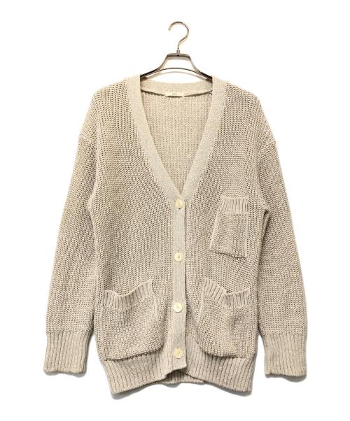 YORI（ヨリ）YORI (ヨリ) シャーベットカーディガン ベージュ サイズ:Freeの古着・服飾アイテム