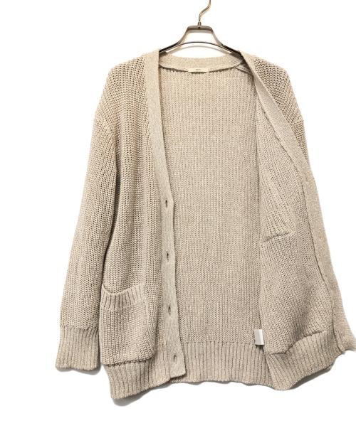 YORI（ヨリ）YORI (ヨリ) シャーベットカーディガン ベージュ サイズ:Freeの古着・服飾アイテム