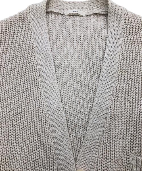 YORI（ヨリ）YORI (ヨリ) シャーベットカーディガン ベージュ サイズ:Freeの古着・服飾アイテム