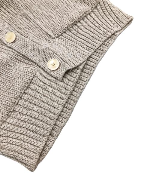 YORI（ヨリ）YORI (ヨリ) シャーベットカーディガン ベージュ サイズ:Freeの古着・服飾アイテム