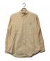POLO RALPH LAUREN（ポロ・ラルフローレン）の古着「ロングスリーブシャツ」｜ベージュ×ホワイト