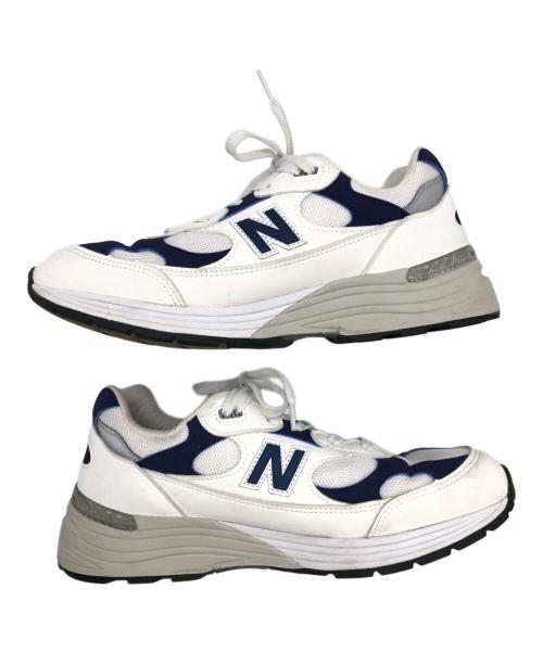 NEW BALANCE（ニューバランス）NEW BALANCE (ニューバランス) スニーカー ホワイト×ネイビー サイズ:28.5の古着・服飾アイテム