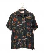 Aloha Blossomアロハブロッサム）の古着「アロハシャツ」｜ブラック