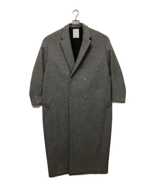 MISTER GENTLE MAN（ミスタージェントルマン）MISTER GENTLE MAN (ミスタージェントルマン) ダブルチェスターフィールドコート グレー サイズ:SIZE Lの古着・服飾アイテム