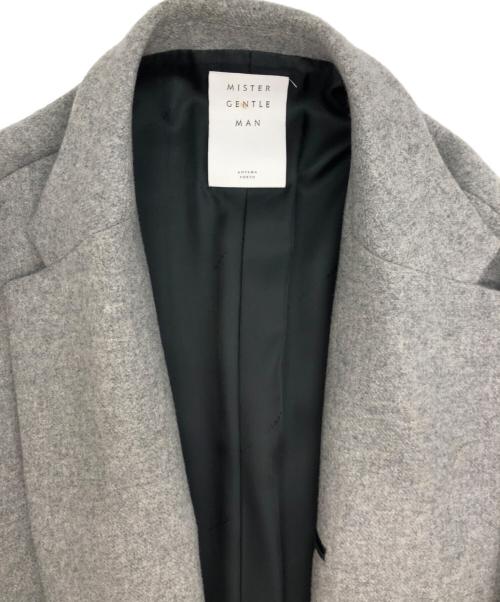 MISTER GENTLE MAN（ミスタージェントルマン）MISTER GENTLE MAN (ミスタージェントルマン) ダブルチェスターフィールドコート グレー サイズ:SIZE Lの古着・服飾アイテム