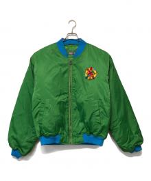 NAF NAF（ナフナフ）の古着「スタジャン」｜グリーン