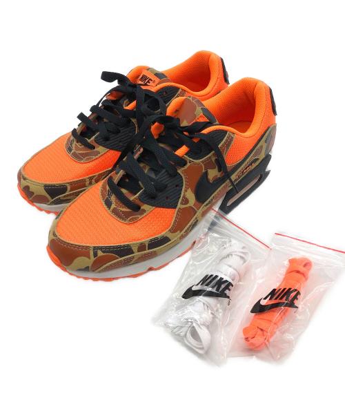 NIKE（ナイキ）NIKE (ナイキ) AIR MAX90 オレンジ×カーキ サイズ:27の古着・服飾アイテム