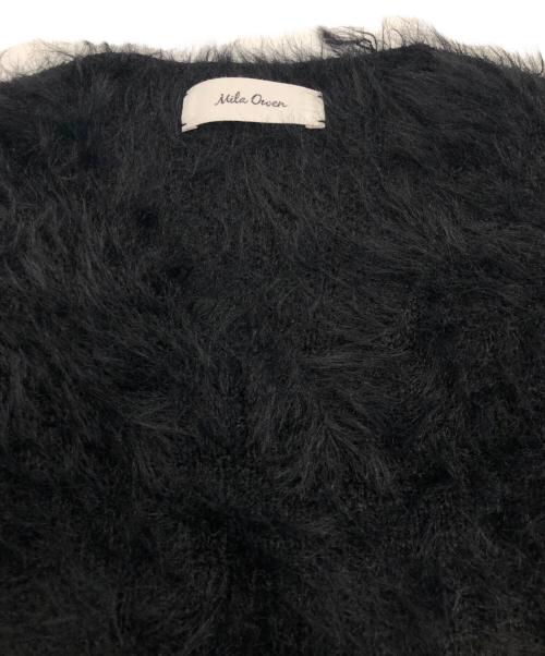 Mila Owen（ミラオーウェン）Mila Owen (ミラオーウェン) Vネックシャギーニットベスト ブラック サイズ:SIZE Freeの古着・服飾アイテム