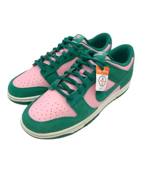 NIKE（ナイキ）NIKE (ナイキ) DUNK LOW　スニーカー グリーン×ピンク サイズ:SIZE 30cmの古着・服飾アイテム