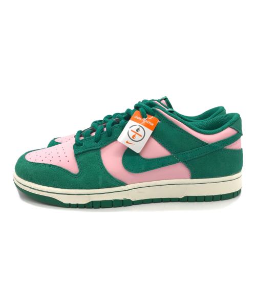 NIKE（ナイキ）NIKE (ナイキ) DUNK LOW　スニーカー グリーン×ピンク サイズ:SIZE 30cmの古着・服飾アイテム