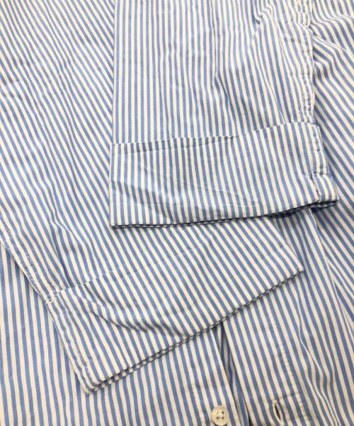 LAUREN RALPH LAUREN（ローレンラルフローレン）LAUREN RALPH LAUREN (ローレンラルフローレン) ストライプシャツ ブルー サイズ:SIZE Lの古着・服飾アイテム