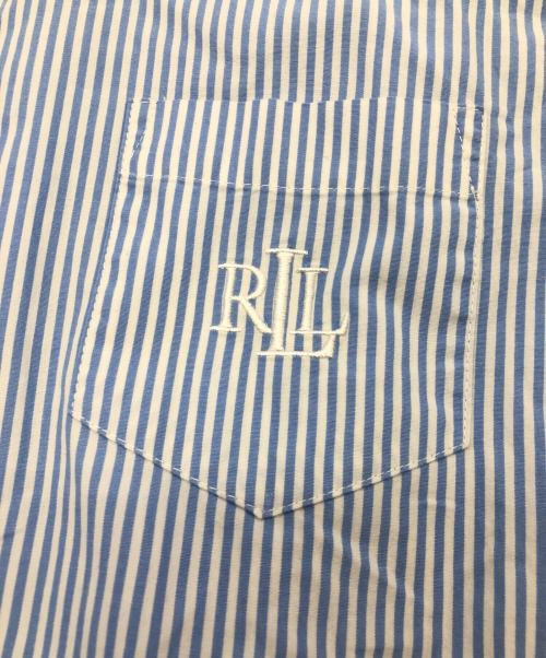 LAUREN RALPH LAUREN（ローレンラルフローレン）LAUREN RALPH LAUREN (ローレンラルフローレン) ストライプシャツ ブルー サイズ:SIZE Lの古着・服飾アイテム