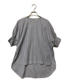 ANAYI（アナイ）の古着「ストライプブラウス」｜ネイビー×ホワイト