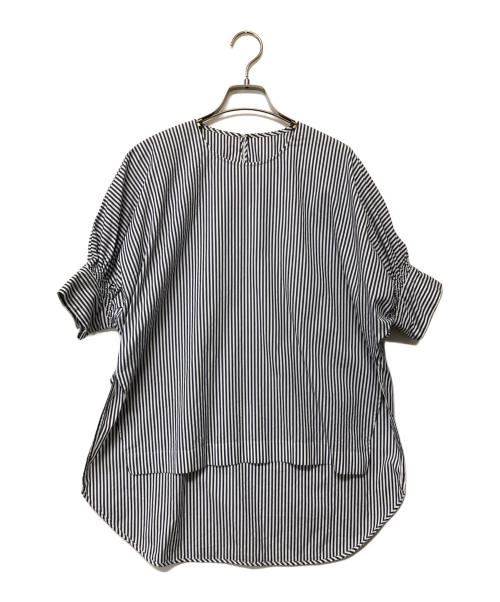 ANAYI（アナイ）ANAYI (アナイ) ストライプブラウス ネイビー×ホワイト サイズ:SIZE 36の古着・服飾アイテム