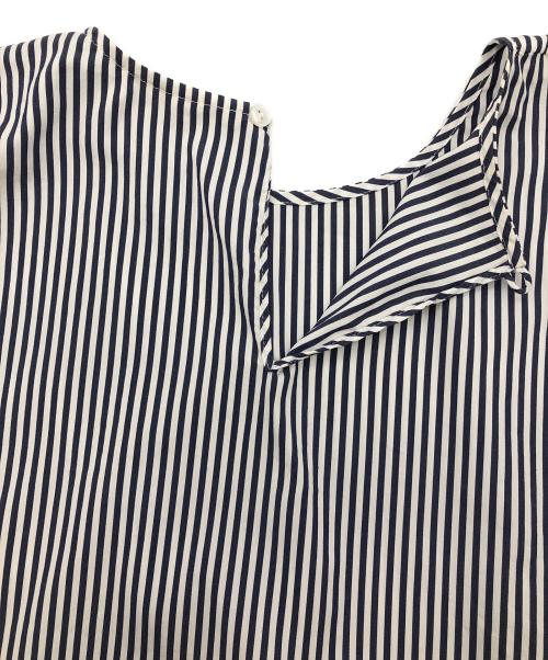 ANAYI（アナイ）ANAYI (アナイ) ストライプブラウス ネイビー×ホワイト サイズ:SIZE 36の古着・服飾アイテム