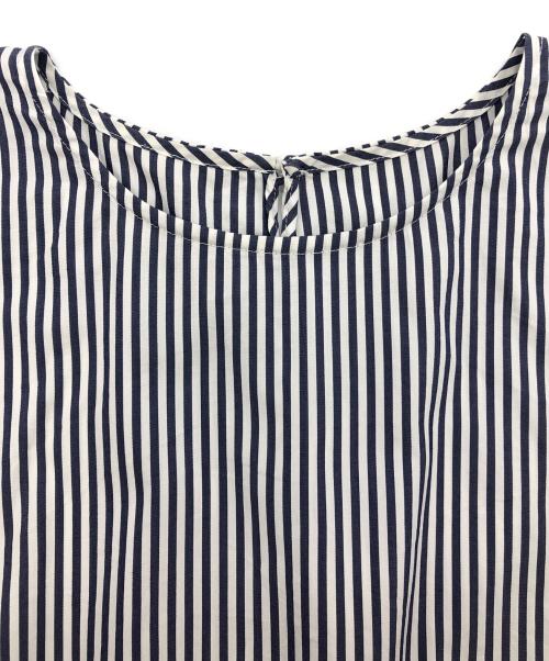 ANAYI（アナイ）ANAYI (アナイ) ストライプブラウス ネイビー×ホワイト サイズ:SIZE 36の古着・服飾アイテム