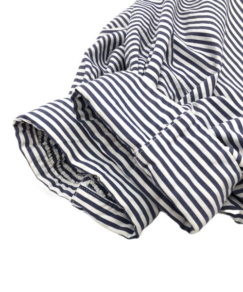 ANAYI（アナイ）ANAYI (アナイ) ストライプブラウス ネイビー×ホワイト サイズ:SIZE 36の古着・服飾アイテム