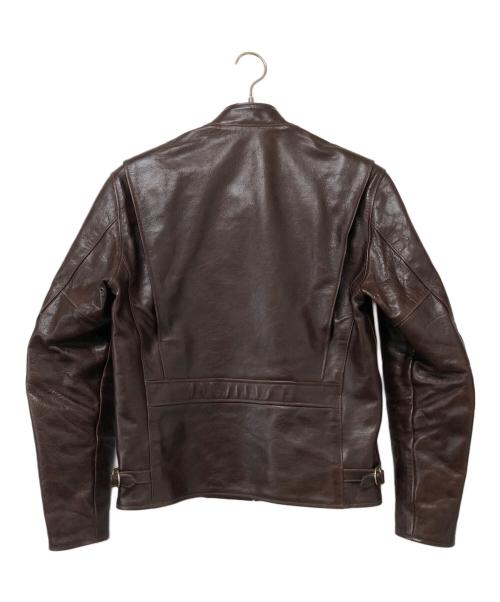 CALIFORNIA MFG.CO.（カリフォルニアマニュファクチュアリング.）CALIFORNIA MFG.CO. (カリフォルニアマニュファクチュアリング.) RAINBOW COUNTRY　ホースレザージャケット ブラウン サイズ:SIZE 36の古着・服飾アイテム