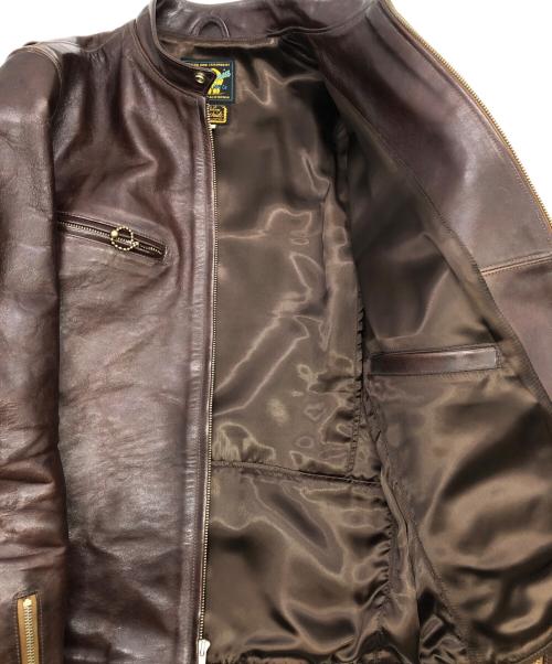 CALIFORNIA MFG.CO.（カリフォルニアマニュファクチュアリング.）CALIFORNIA MFG.CO. (カリフォルニアマニュファクチュアリング.) RAINBOW COUNTRY　ホースレザージャケット ブラウン サイズ:SIZE 36の古着・服飾アイテム