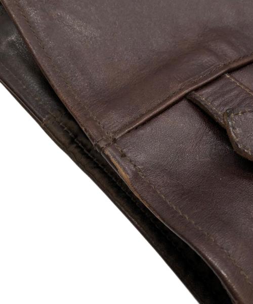 CALIFORNIA MFG.CO.（カリフォルニアマニュファクチュアリング.）CALIFORNIA MFG.CO. (カリフォルニアマニュファクチュアリング.) RAINBOW COUNTRY　ホースレザージャケット ブラウン サイズ:SIZE 36の古着・服飾アイテム