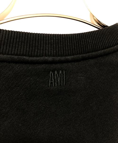 AMI Alexandre Mattiussi（アミアレクサンドルマテュッシ）AMI Alexandre Mattiussi (アミアレクサンドルマテュッシ) ハートロゴスウェット ブラック×レッド サイズ:Freeの古着・服飾アイテム