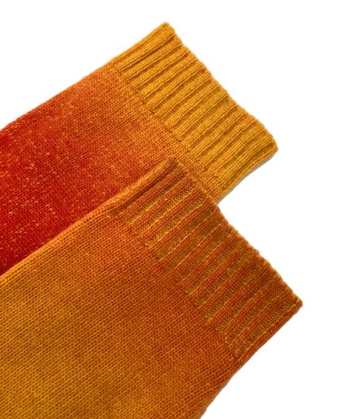 TTT MSW（ティー）TTT MSW (ティー) ニット オレンジ×グリーン サイズ:SIZE Lの古着・服飾アイテム