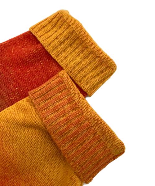 TTT MSW（ティー）TTT MSW (ティー) ニット オレンジ×グリーン サイズ:SIZE Lの古着・服飾アイテム