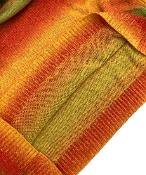 TTT MSW（ティー）TTT MSW (ティー) ニット オレンジ×グリーン サイズ:SIZE Lの古着・服飾アイテム