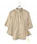 MIDIUMISOLID（ミディウミソリッド）の古着「ギャザーブラウス」｜ベージュ