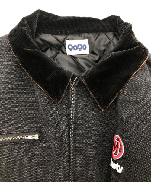 9090（9090）9090 (9090) ワークジャケット ブラック×カーキ サイズ:SIZE XLの古着・服飾アイテム