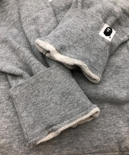 A BATHING APE（ア ベイシング エイプ）A BATHING APE (ア ベイシング エイプ) プルオーバーパーカー グレー サイズ:SIZE Lの古着・服飾アイテム