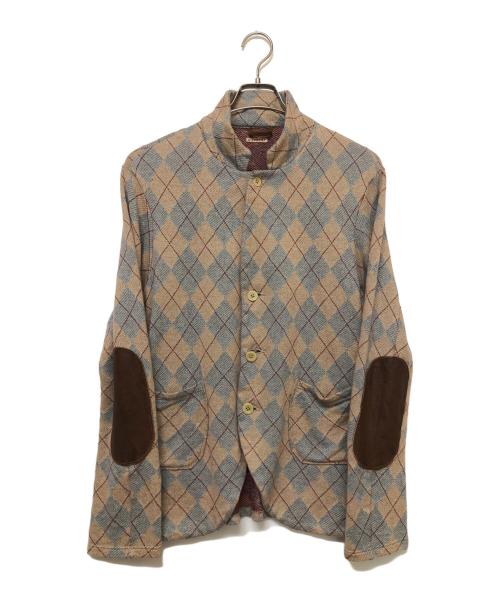 KAPITAL（キャピタル）KAPITAL (キャピタル) テーラードジャケット グレー×ベージュ サイズ:SIZE 2の古着・服飾アイテム