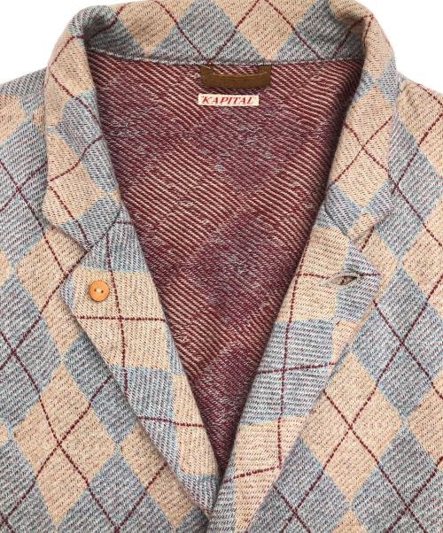 KAPITAL（キャピタル）KAPITAL (キャピタル) テーラードジャケット グレー×ベージュ サイズ:SIZE 2の古着・服飾アイテム