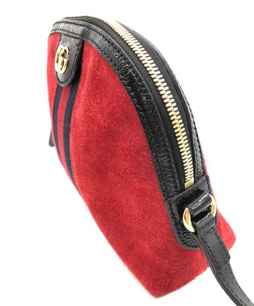 GUCCI（グッチ）GUCCI (グッチ) オフィディアシェリーライン レッド×ネイビーの古着・服飾アイテム