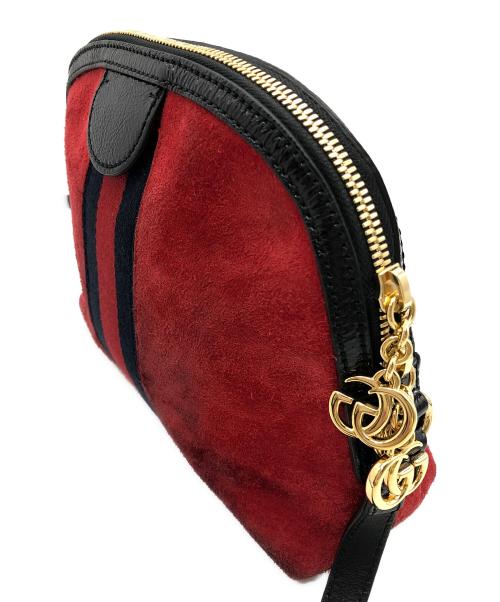 GUCCI（グッチ）GUCCI (グッチ) オフィディアシェリーライン レッド×ネイビーの古着・服飾アイテム