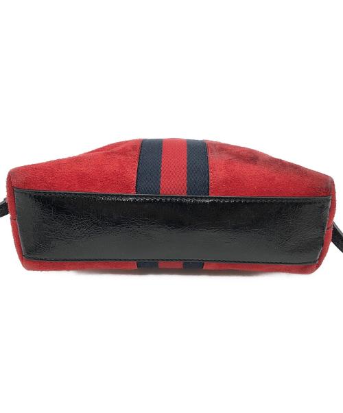 GUCCI（グッチ）GUCCI (グッチ) オフィディアシェリーライン レッド×ネイビーの古着・服飾アイテム