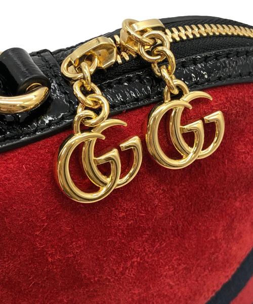 GUCCI（グッチ）GUCCI (グッチ) オフィディアシェリーライン レッド×ネイビーの古着・服飾アイテム