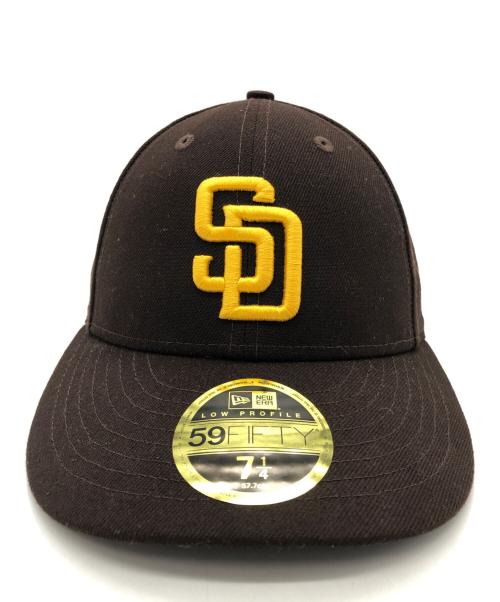 New Era（ニューエラ）New Era (ニューエラ) キャップ ブラウン×イエロー サイズ:７ 1/4の古着・服飾アイテム