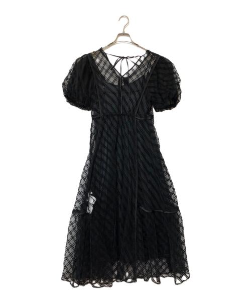 Lily Brown（リリーブラウン）Lily Brown (リリーブラウン) 半袖ワンピース ブラック サイズ:Freeの古着・服飾アイテム