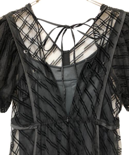 Lily Brown（リリーブラウン）Lily Brown (リリーブラウン) 半袖ワンピース ブラック サイズ:Freeの古着・服飾アイテム