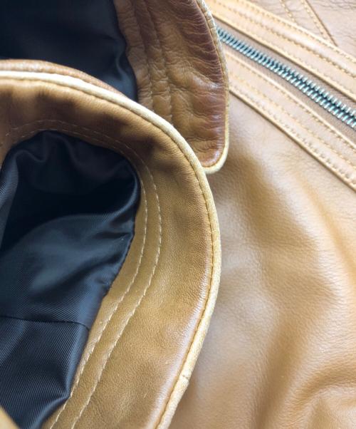 BURBERRY BLACK LABEL（バーバリーブラックレーベル）BURBERRY BLACK LABEL (バーバリーブラックレーベル) ライナー付レザーブルゾン ブラウン サイズ:SIZE Lの古着・服飾アイテム