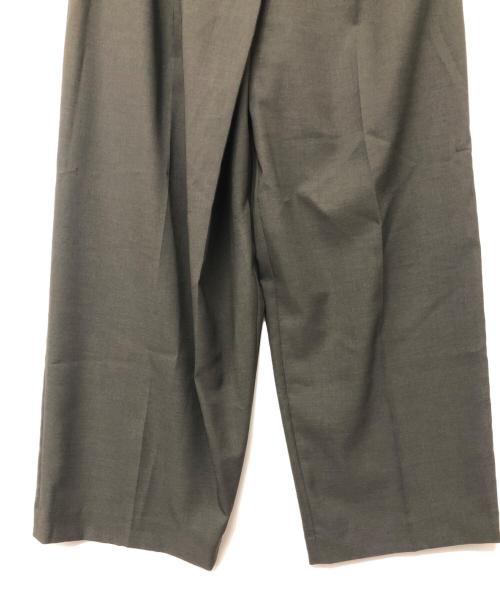 BEAUTY&YOUTH（ビューティーアンドユース）BEAUTY&YOUTH (ビューティーアンドユース) ポプリンラップワイドパンツ グリーン サイズ:SIZE Mの古着・服飾アイテム