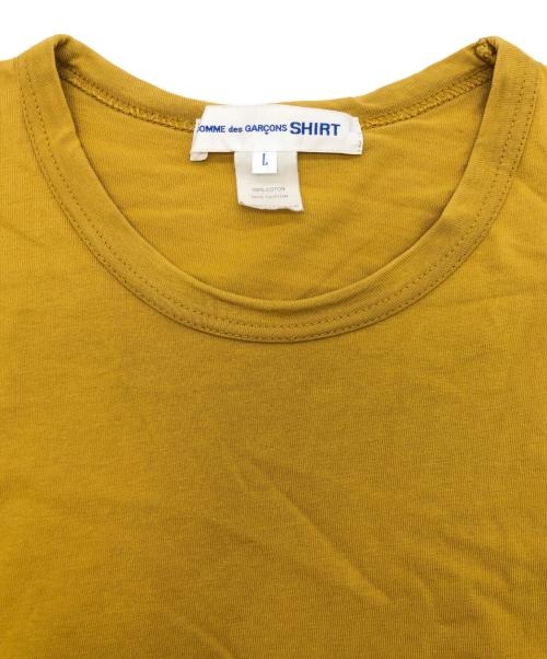 COMME des GARCONS SHIRT（コムデギャルソンシャツ）COMME des GARCONS SHIRT (コムデギャルソンシャツ) 半袖カットソー マスタード サイズ:SIZE Lの古着・服飾アイテム
